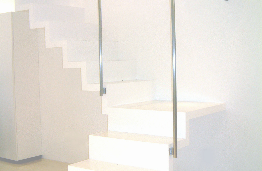 美容室のインテリア、階段のデザイン